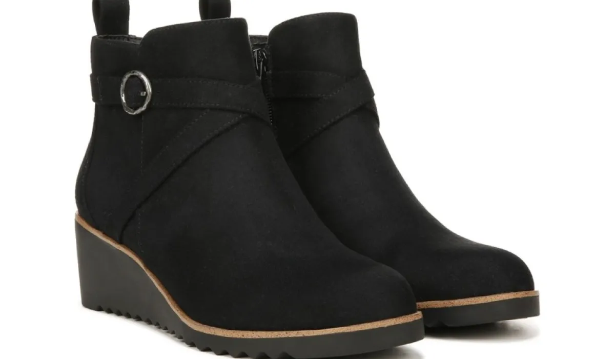 LifeStride Bottes^Bottillon A Talon Compense Zinfandel Moyen Et Large Pour Femmes