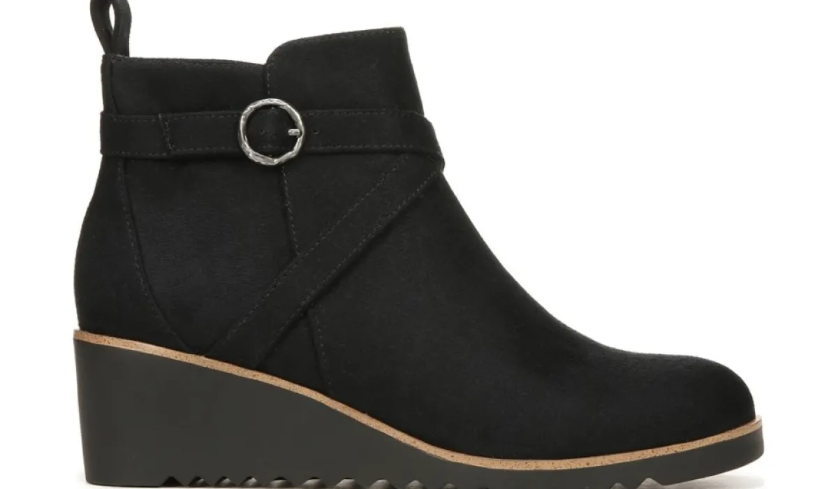 LifeStride Bottes^Bottillon A Talon Compense Zinfandel Moyen Et Large Pour Femmes