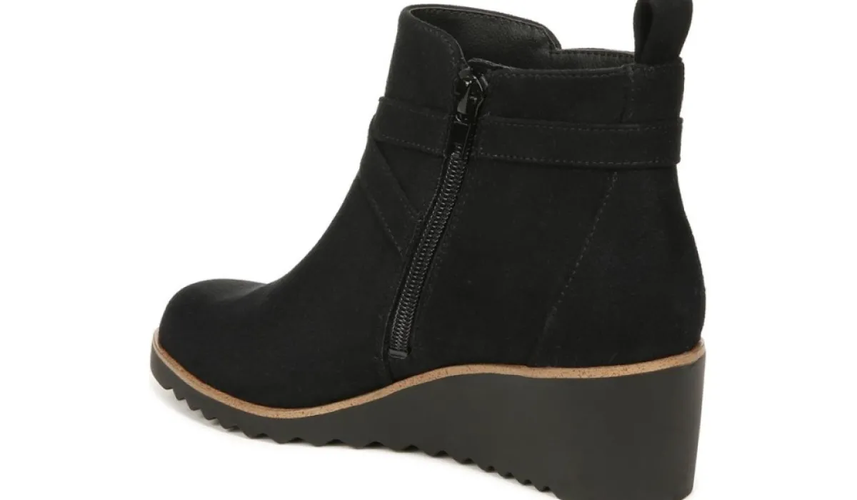 LifeStride Bottes^Bottillon A Talon Compense Zinfandel Moyen Et Large Pour Femmes