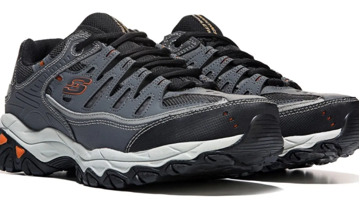 Skechers Chaussures Sport^Chaussure De Sport After Burn A Mousse Viscoelastique Pour Hommes - Extra-Large