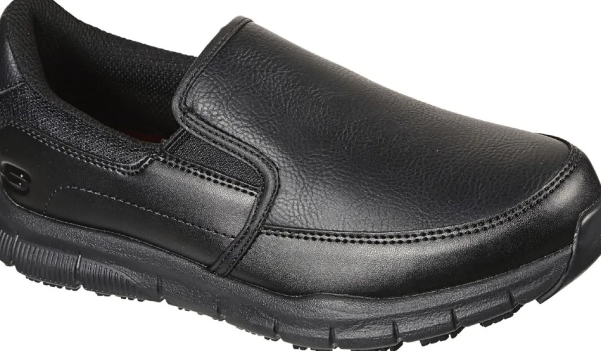 Skechers Work Chaussures Fourreau^Chaussure De Travail Fourreau Antiderapante Nampa Annod Sr Pour Femmes
