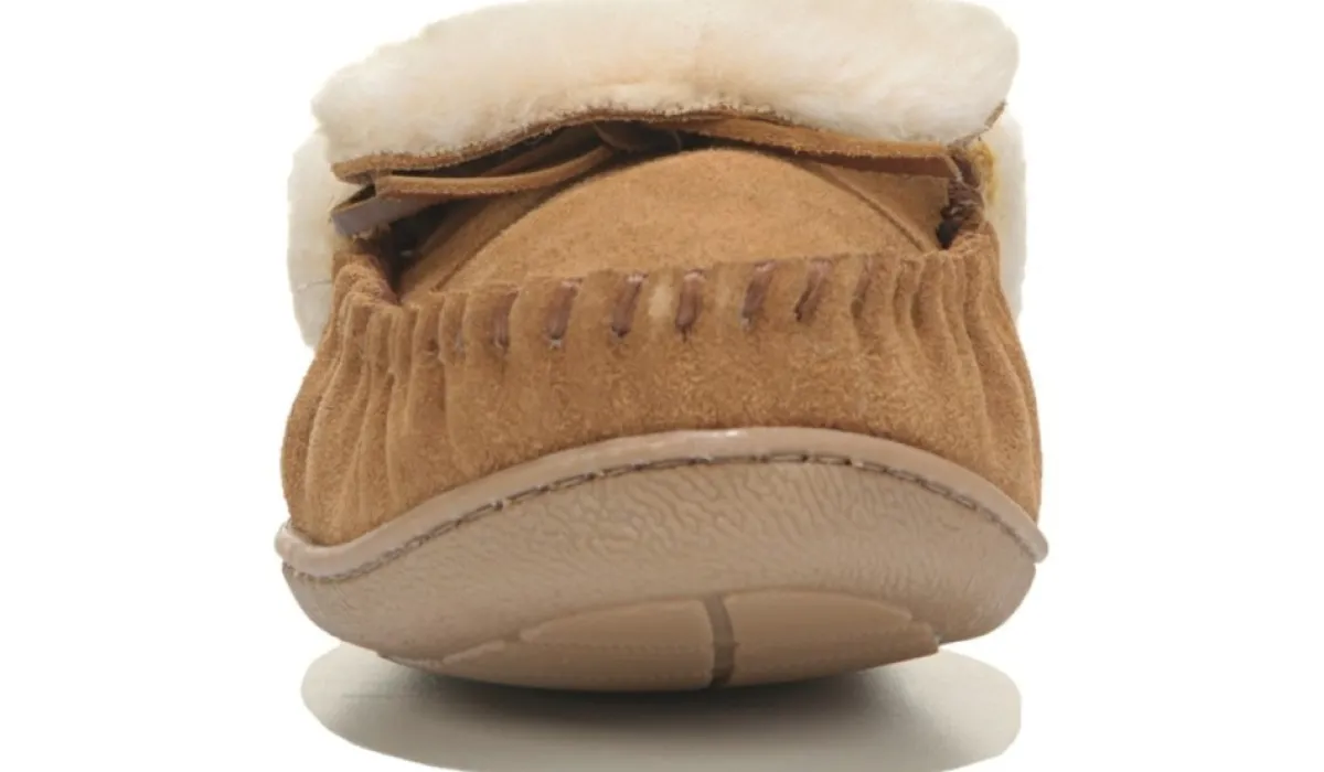 Minnetonka Moccasin Pantoufles^Pantoufle De Style Trappeur A Revers Tabby