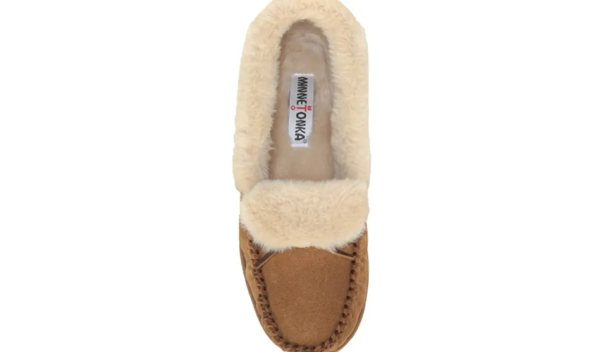 Minnetonka Moccasin Pantoufles^Pantoufle De Style Trappeur A Revers Tabby