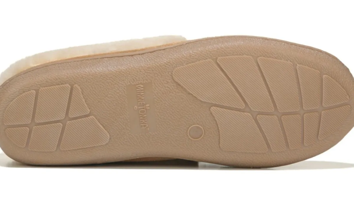 Minnetonka Moccasin Pantoufles^Pantoufle De Style Trappeur A Revers Tabby