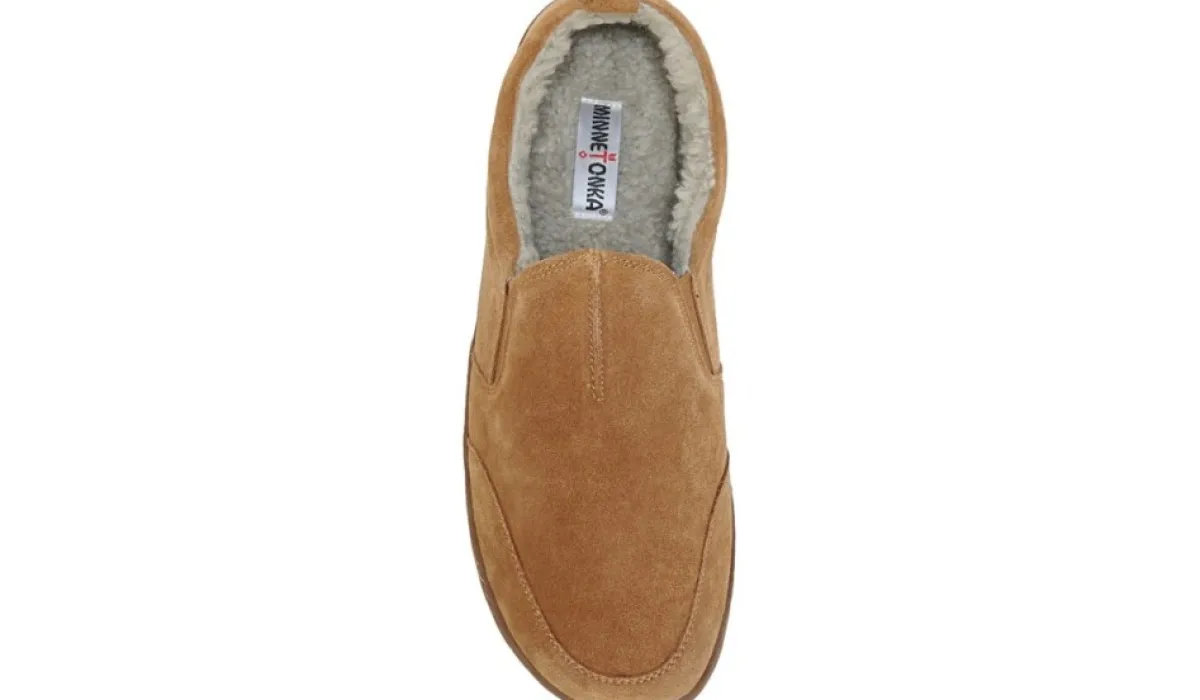 Minnetonka Moccasin Pantoufles^Pantoufle Turner Twin Gore Pour Hommes