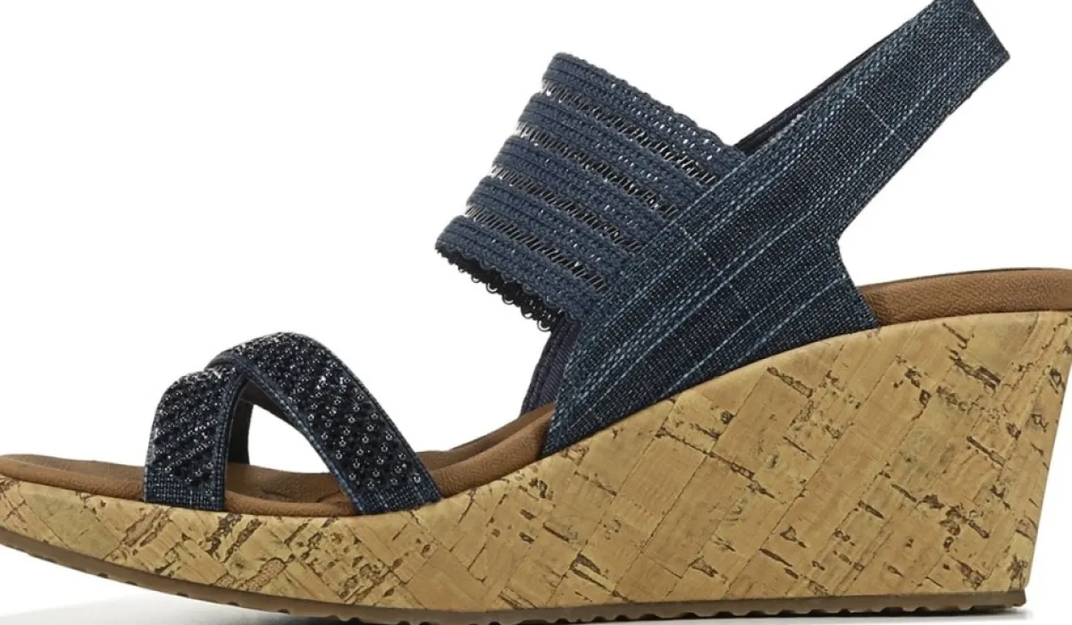 Skechers Sandales^Sandale A Talon Compense Beverlee Fancy Sips Pour Femmes