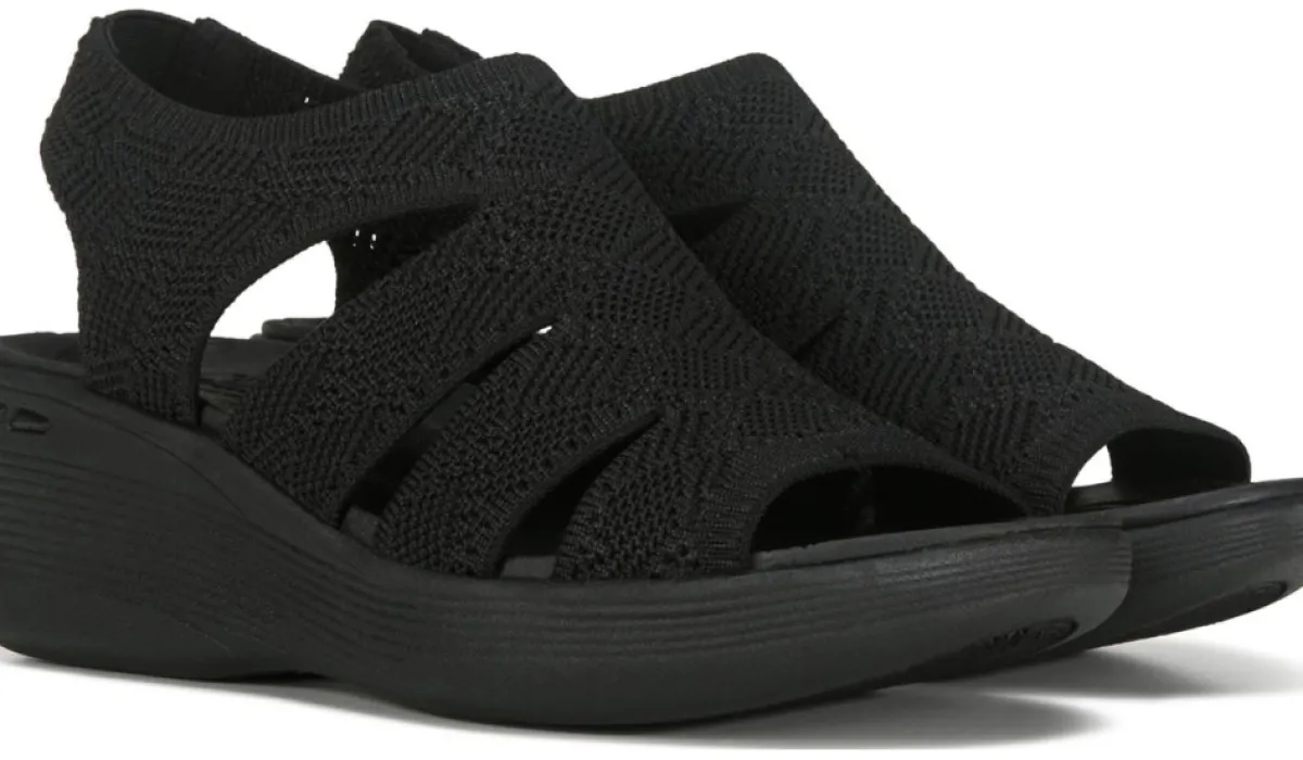 Skechers Sandales^Sandale A Talon Compense Pier Lite Memory Maker Pour Femmes