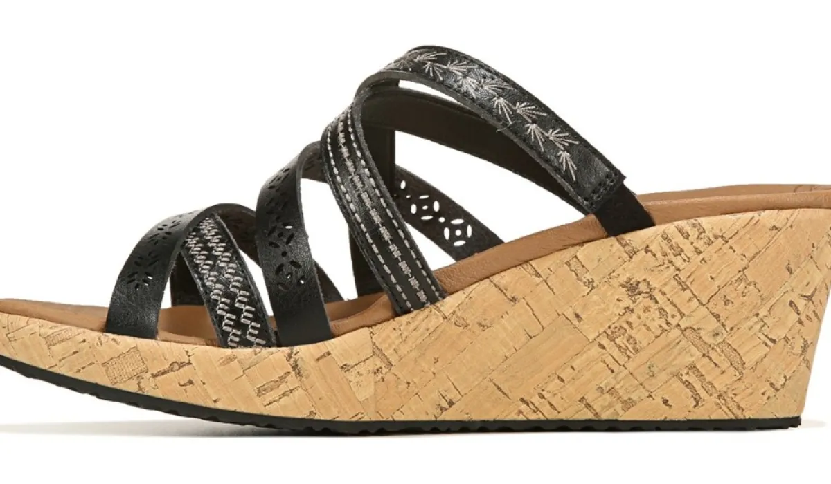 Skechers Sandales^Sandale A Talon Compense Beverlee Tiger Posse Pour Femme