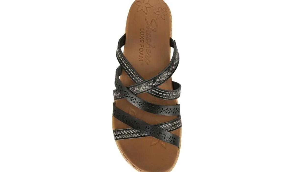 Skechers Sandales^Sandale A Talon Compense Beverlee Tiger Posse Pour Femme