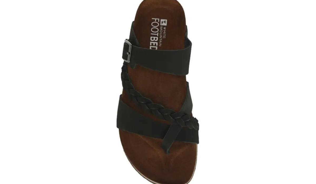 White Mountain Sandales^Sandale Hazy En Cuir Avec Assise Plantaire Pour Femmes