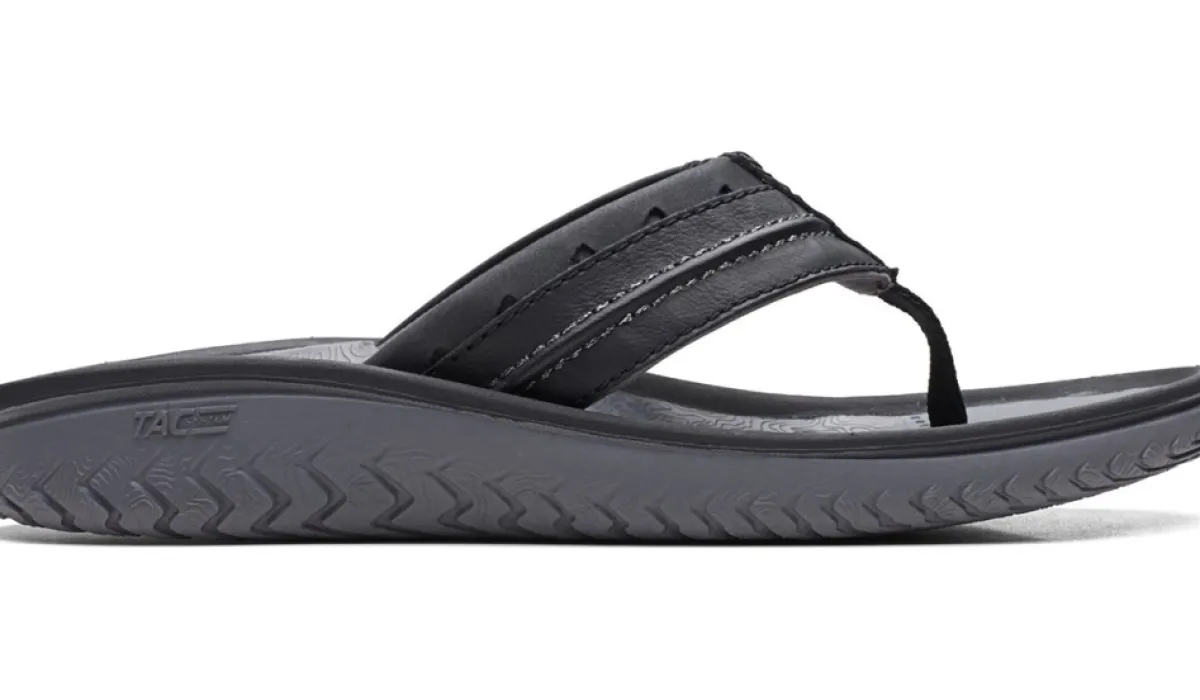 Clarks Sandales^Tong Wesley Avec Bride Roulee Entre Les Orteils Pour Hommes