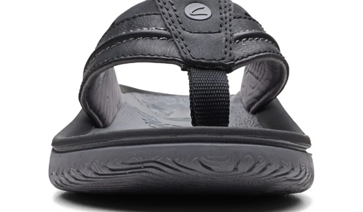 Clarks Sandales^Tong Wesley Avec Bride Roulee Entre Les Orteils Pour Hommes