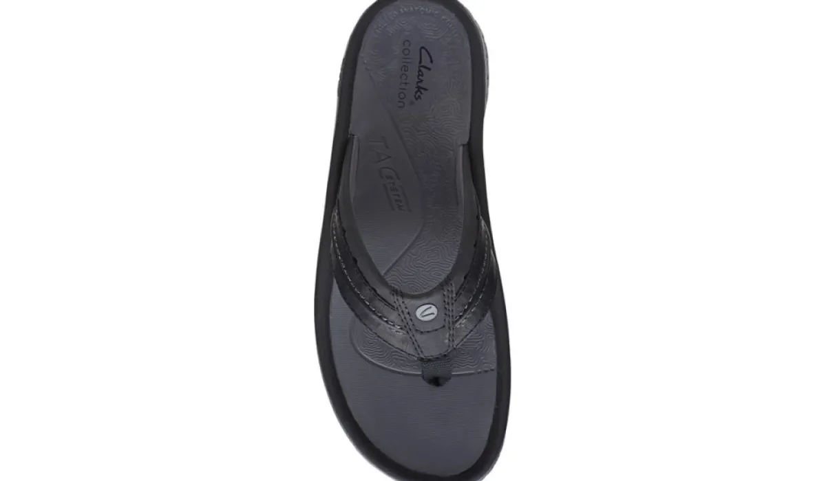 Clarks Sandales^Tong Wesley Avec Bride Roulee Entre Les Orteils Pour Hommes